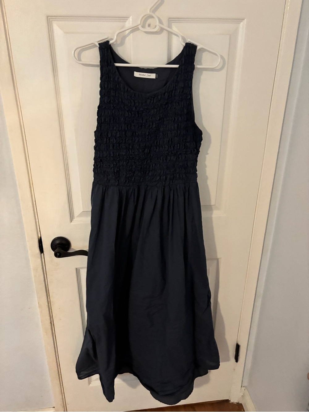 Mustard Seed Navy Smocked Tank Dress for Kids